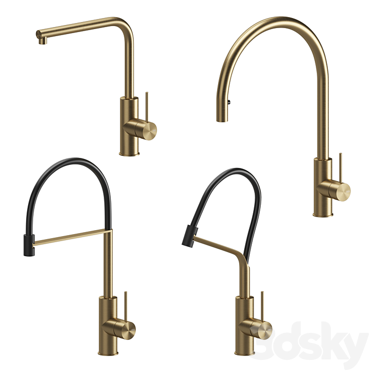 Kitchen faucets CEA set 01 3DS Max Model - thumbnail 2