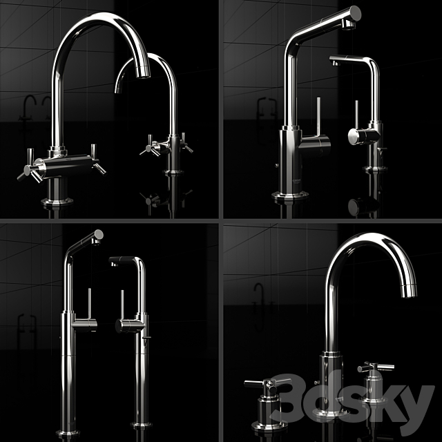 Kitchen faucets Grohe Atrio 3ds Max - thumbnail 1