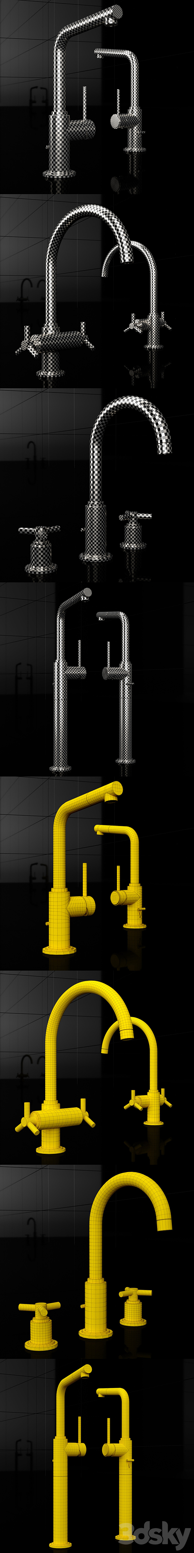 Kitchen faucets Grohe Atrio 3ds Max - thumbnail 3