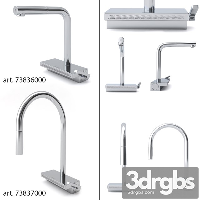 Kitchen Faucets Hansgrohe Aquno Select 3dsmax Download - thumbnail 1