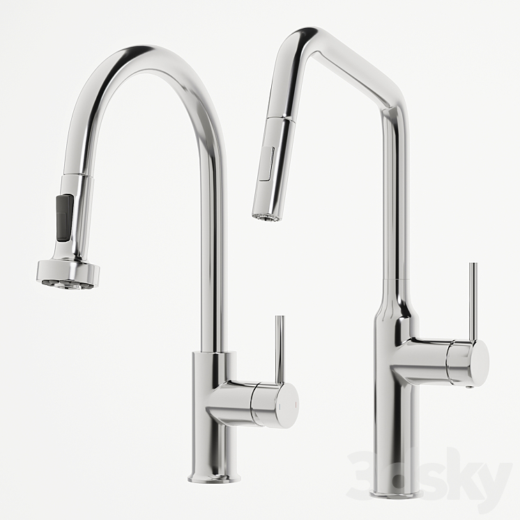 Kitchen faucets Timo Saona 3DS Max Model - thumbnail 2