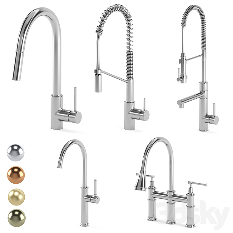 KRAUS kitchen faucets 3DS Max Model - thumbnail 1