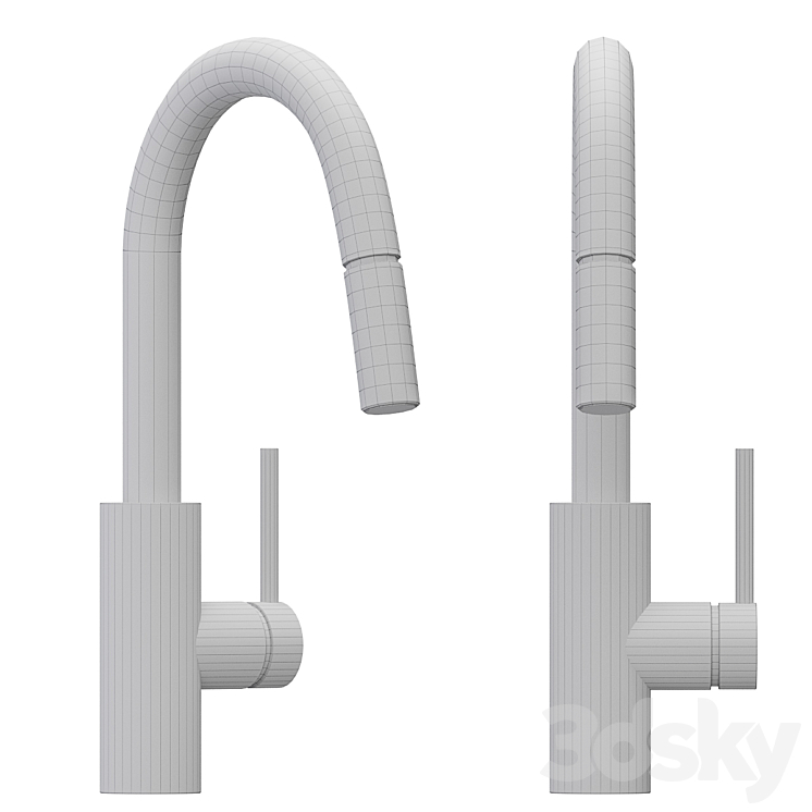 Kraus KPF 2620CH Oletto Single Handle Kitchen Faucet 3DS Max - thumbnail 2