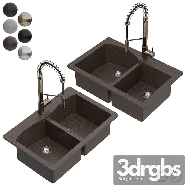 Kraus Sink Collection 01 3dsmax Download - thumbnail 1