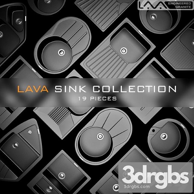 Lava Sink Collection 3dsmax Download - thumbnail 1