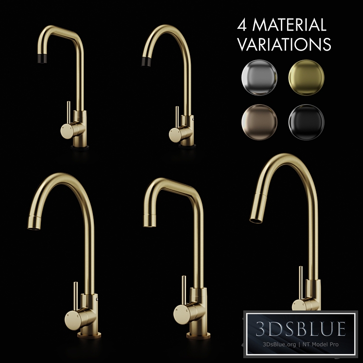 Meir Kitchen faucet and Taps 3DS Max - thumbnail 3