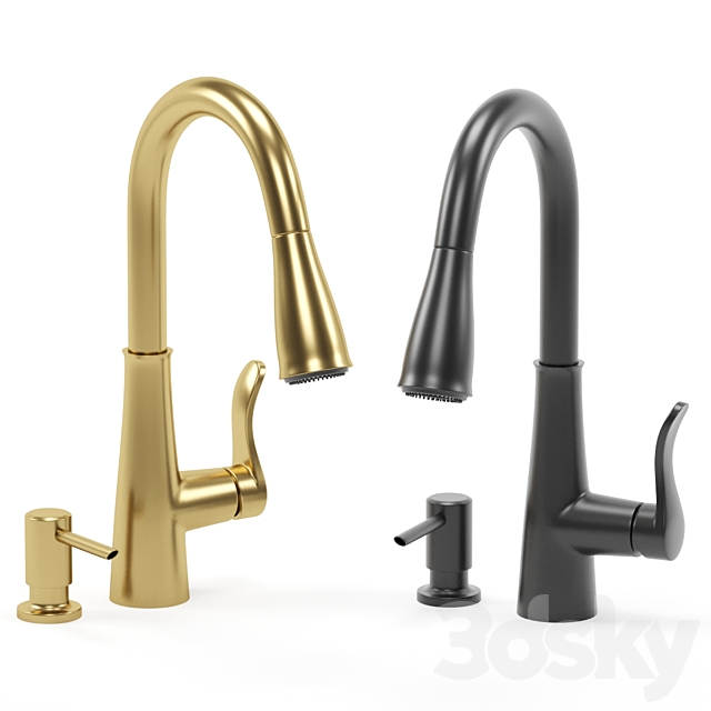 MOEN kitchen faucet collection 03 3ds Max - thumbnail 2