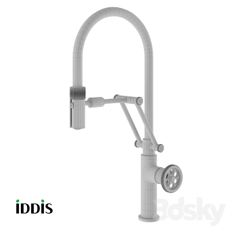 OM Kitchen faucet with flexible spout Grange IDDIS GRABLFLi05 3DS Max - thumbnail 2