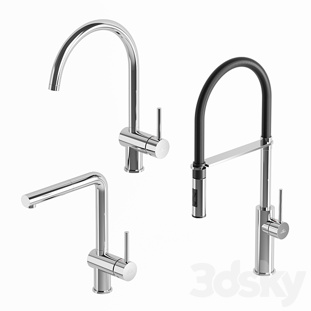 Paffoni sink faucet 3DS Max Model - thumbnail 2