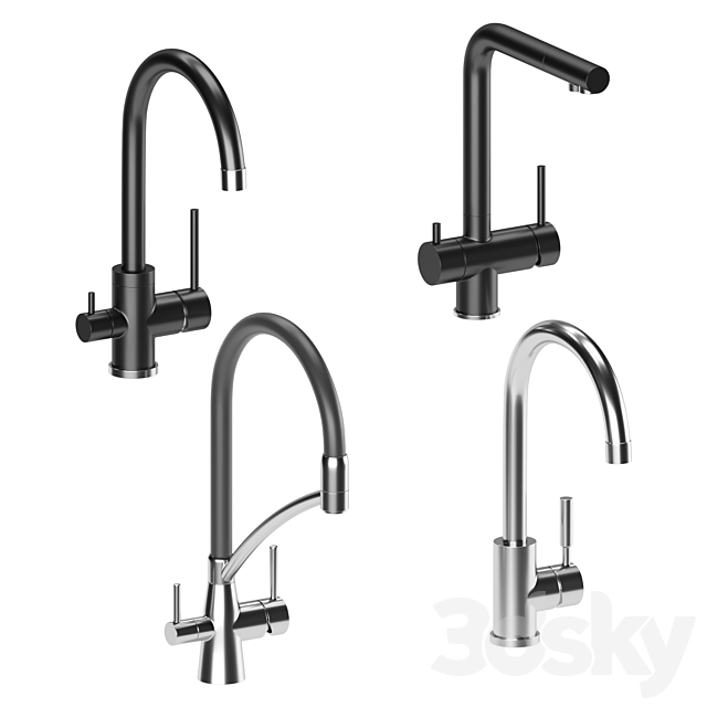 Paulmark Kitchen Faucet 3ds Max - thumbnail 1