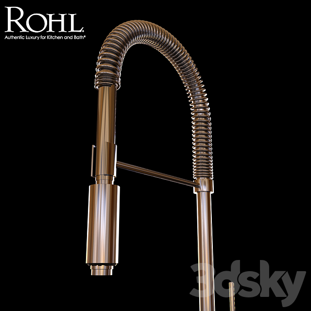 Rohl LS64 Kitchen Faucet 3ds Max - thumbnail 2