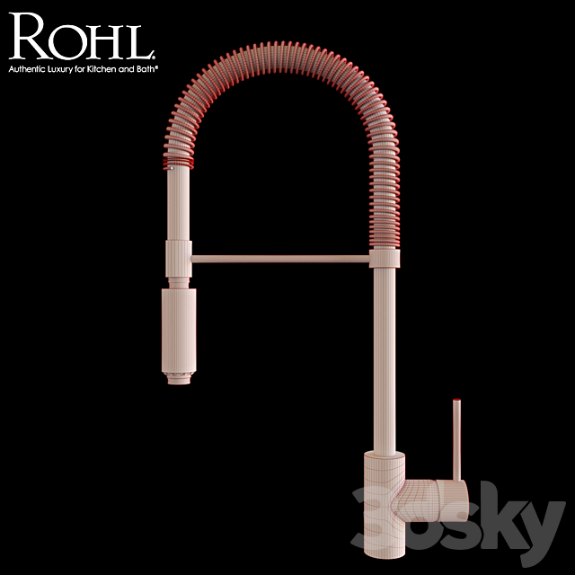 Rohl LS64 Kitchen Faucet 3ds Max - thumbnail 3