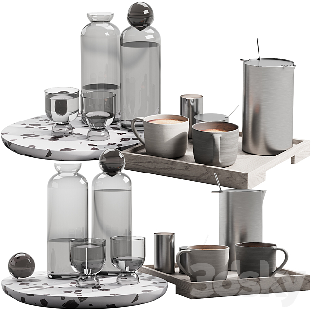 128 eat and drinks decor set 02 coffee and water kit 02 3DSMax File - thumbnail 4