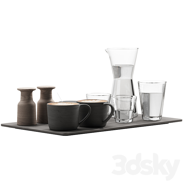 134 eat and drinks decor set 04 coffee and water 04 3DSMax File - thumbnail 4