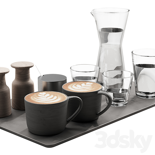 134 eat and drinks decor set 04 coffee and water 04 3DSMax File - thumbnail 6