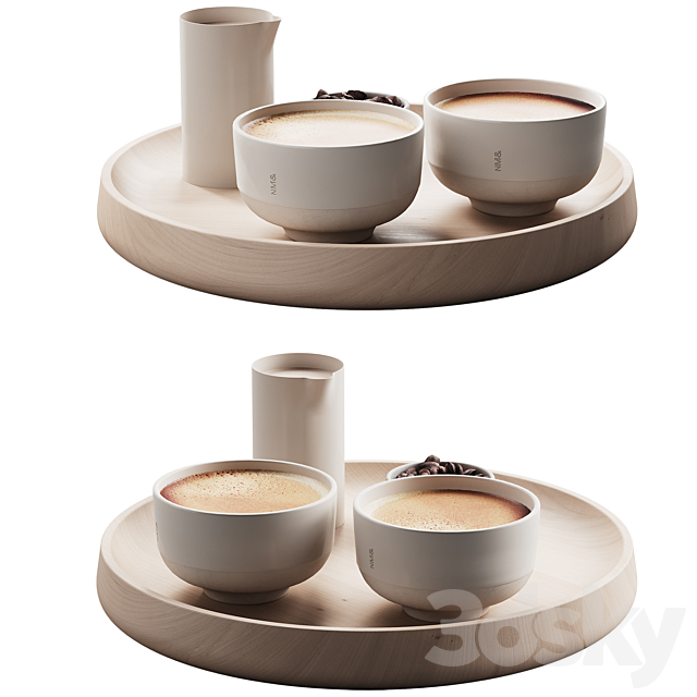 432 eat and drinks decor set 10 coffee & water carafe kit serving 01 3DS Max Model - thumbnail 3