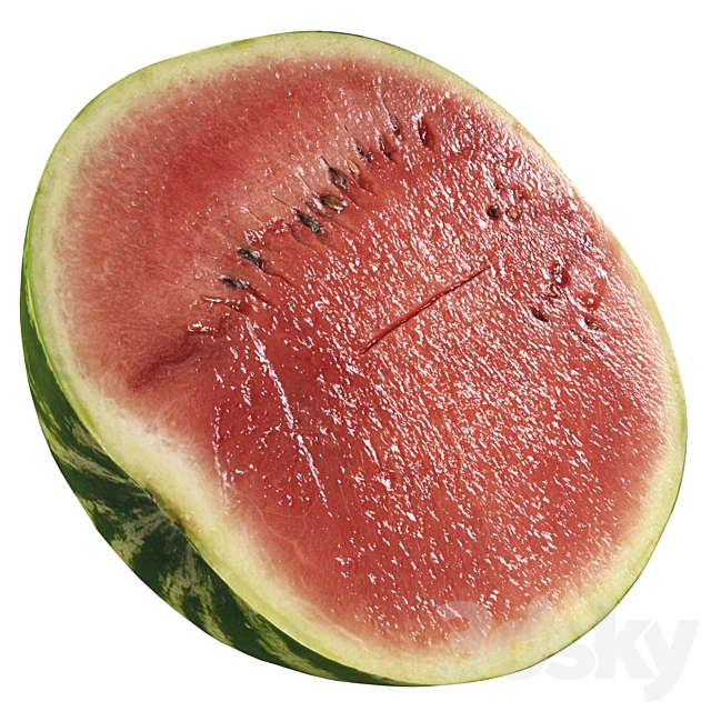 4k watermelon 3DS Max Model - thumbnail 3