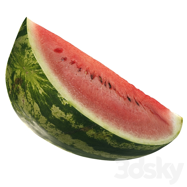 4k watermelon 3DS Max Model - thumbnail 4