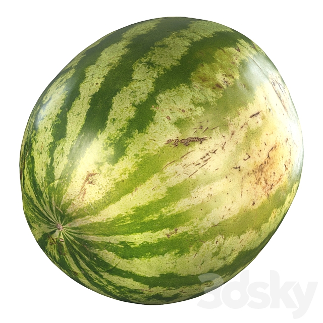 4k watermelon 3DS Max Model - thumbnail 5