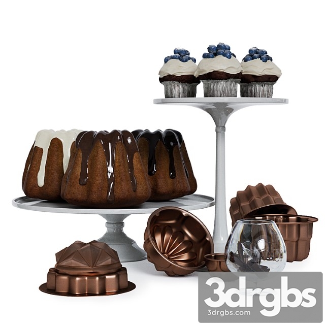 A set of sweets 3dsmax Download - thumbnail 1