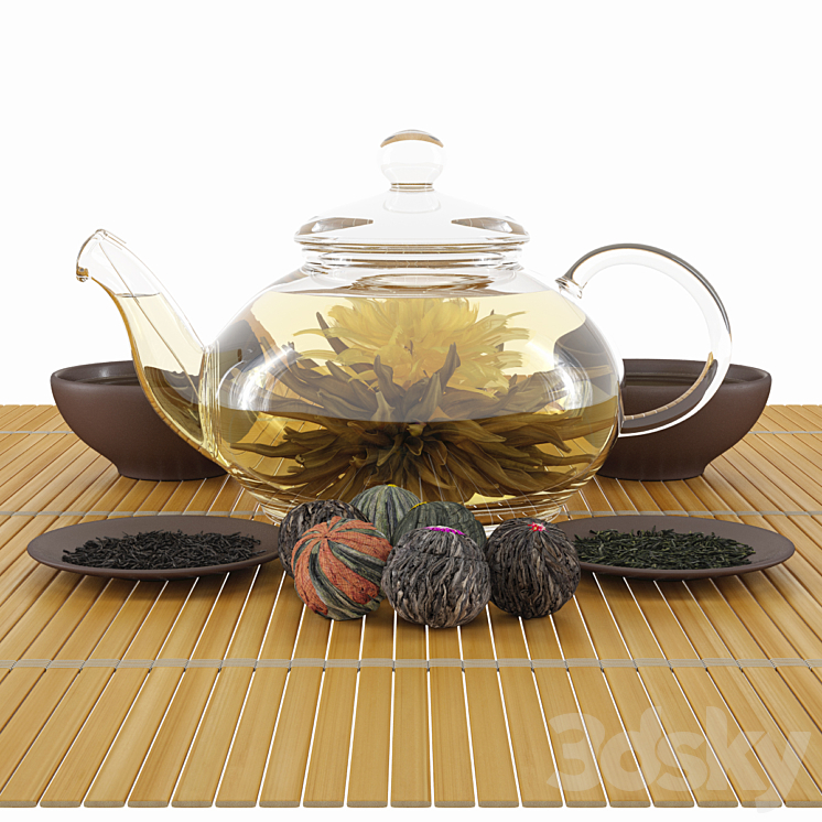 A tea set 3DS Max - thumbnail 1