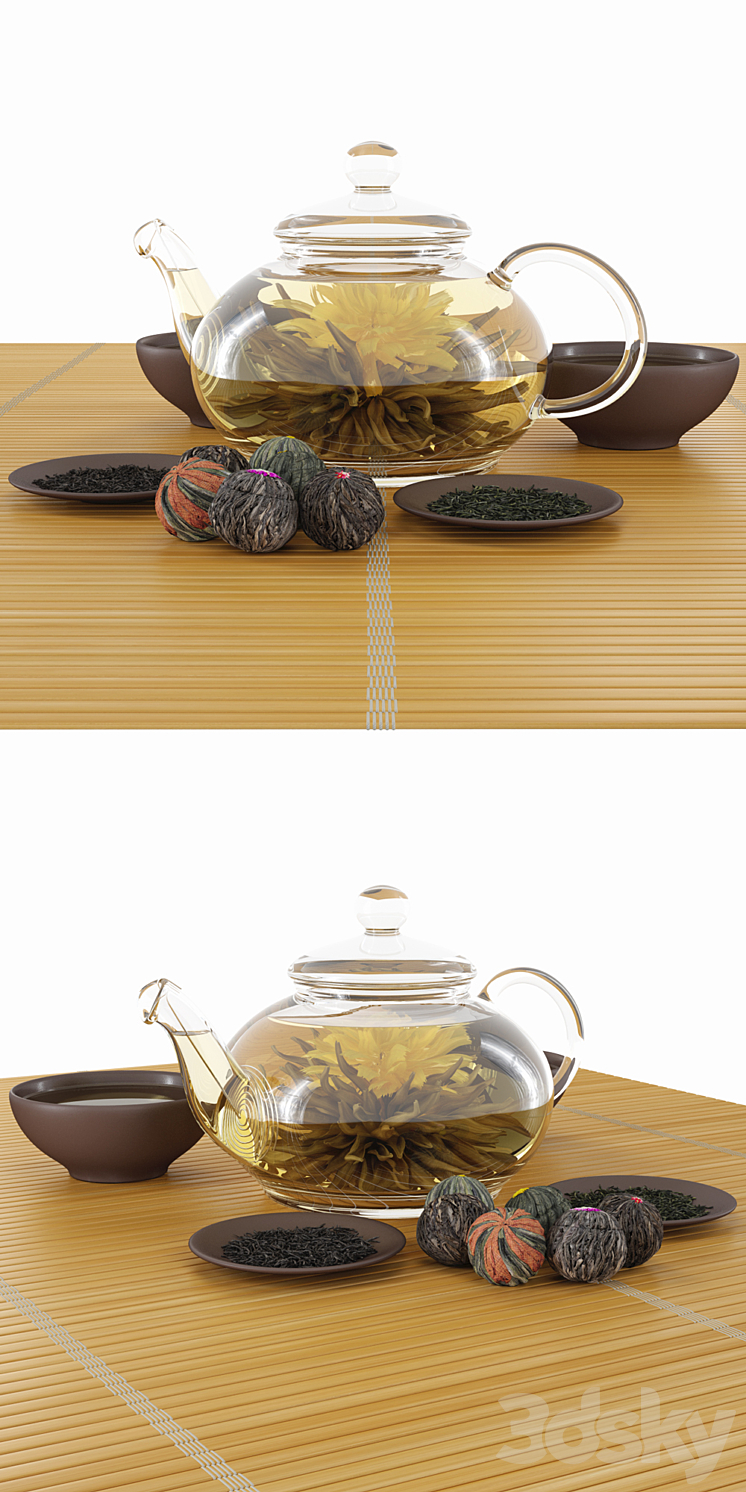 A tea set 3DS Max - thumbnail 2