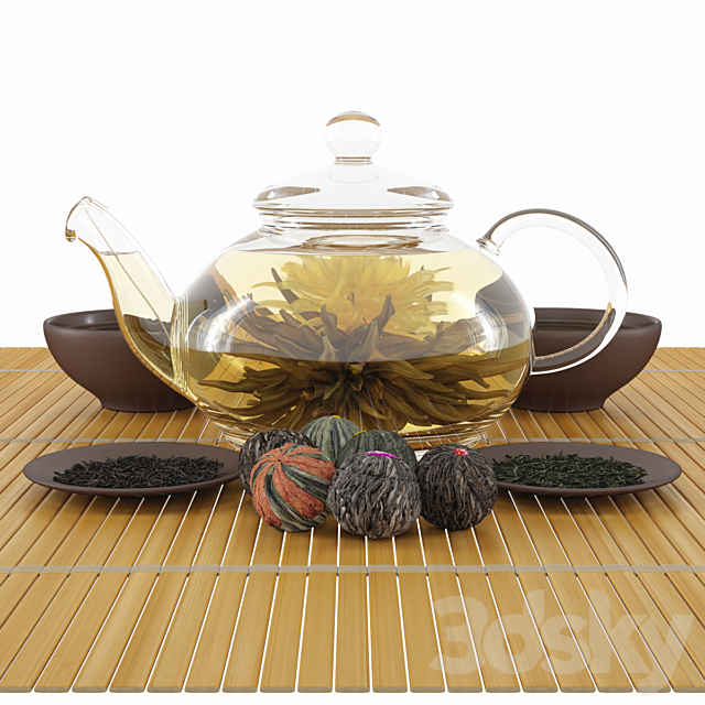 A tea set 3DSMax File - thumbnail 1