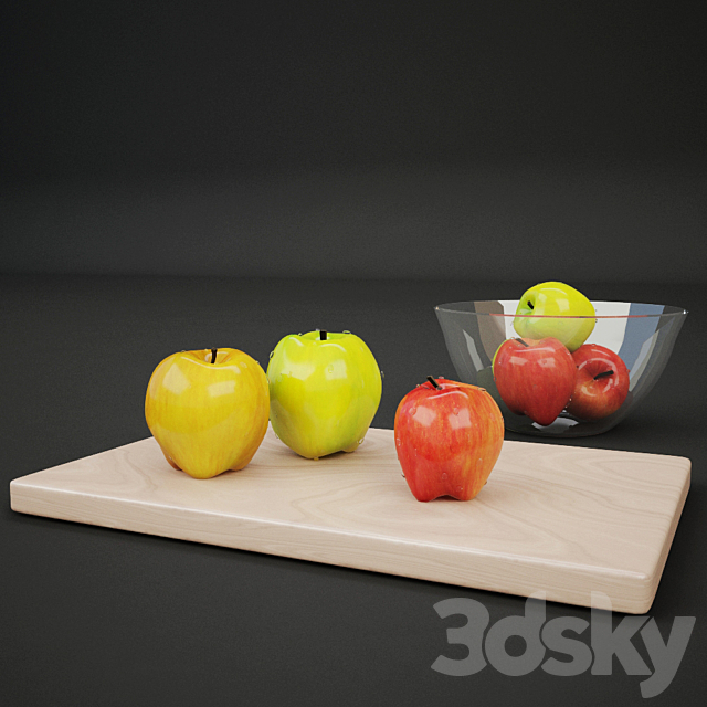 Apples 3DSMax File - thumbnail 1