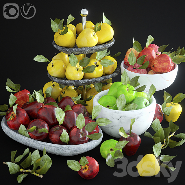 Apples 3DSMax File - thumbnail 1