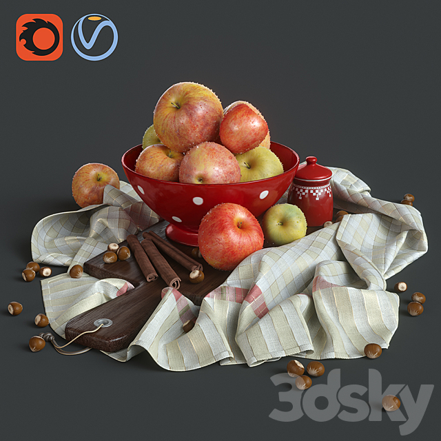 Apples 3DSMax File - thumbnail 1