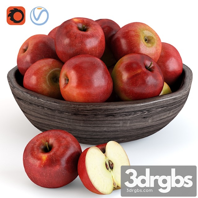 Apples (set-1) 3dsmax Download - thumbnail 1