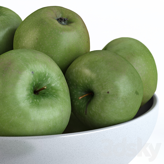 Apples (set-2) 3DS Max Model - thumbnail 3