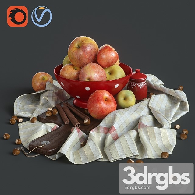 Apples_222 3dsmax Download - thumbnail 1