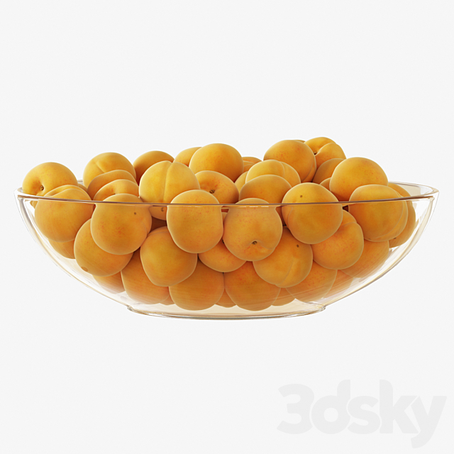 Apricots in a vase 3DS Max Model - thumbnail 2