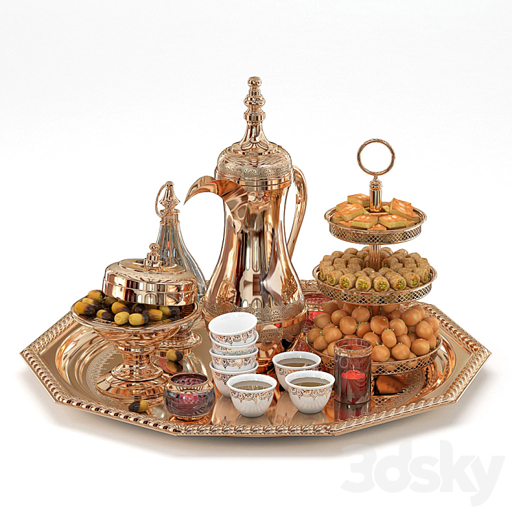 Arab coffee 3DS Max - thumbnail 1