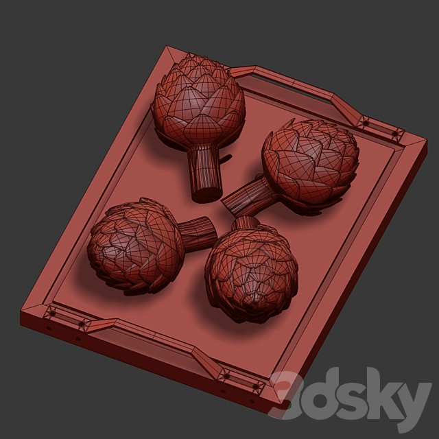 Artichokes 3DS Max Model - thumbnail 3