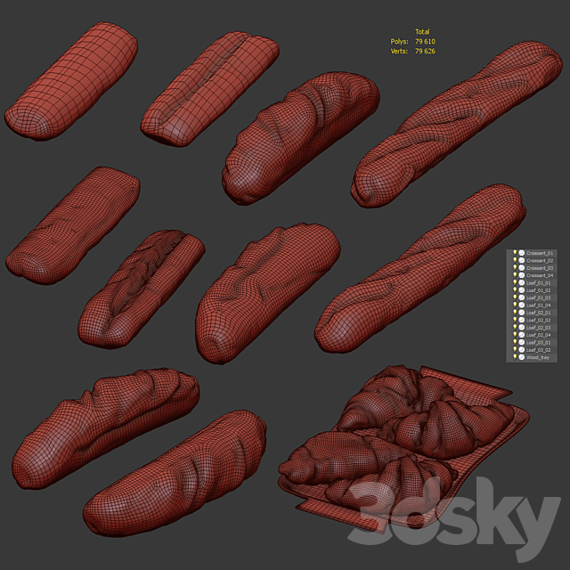 Bakery Set v2 3DS Max Model - thumbnail 5