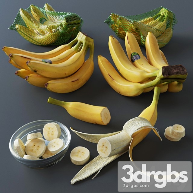 Banana set 3dsmax Download - thumbnail 1