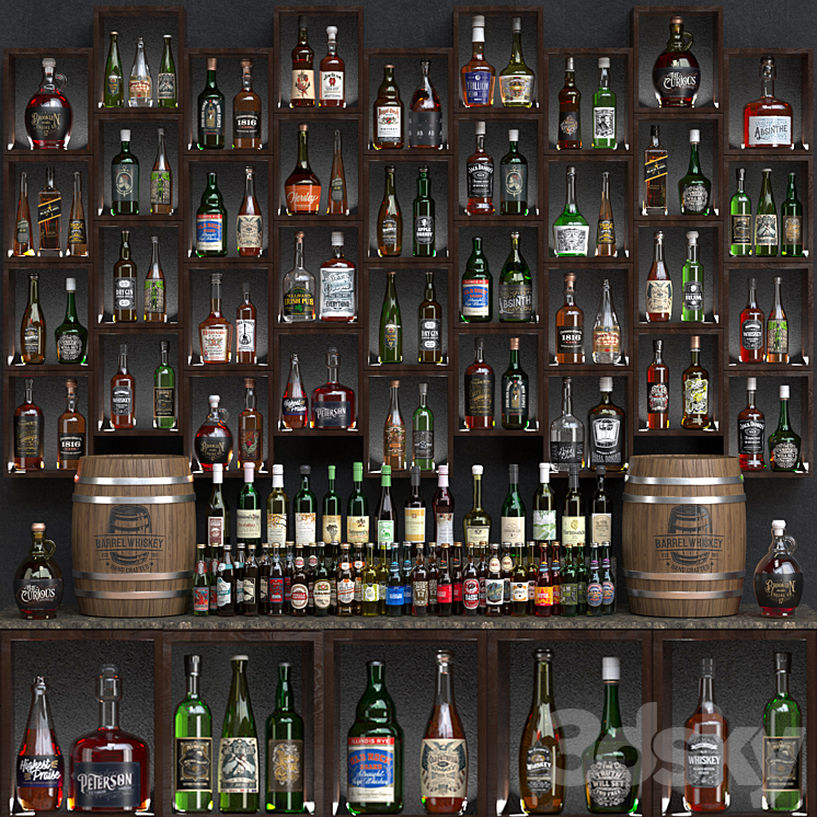 BarrWithAlcohol-28 3DS Max - thumbnail 1