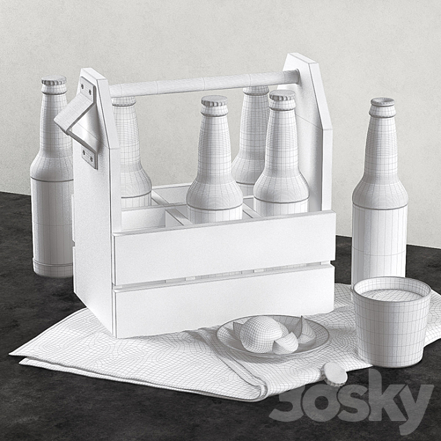 Beer box and lime 3DS Max Model - thumbnail 2