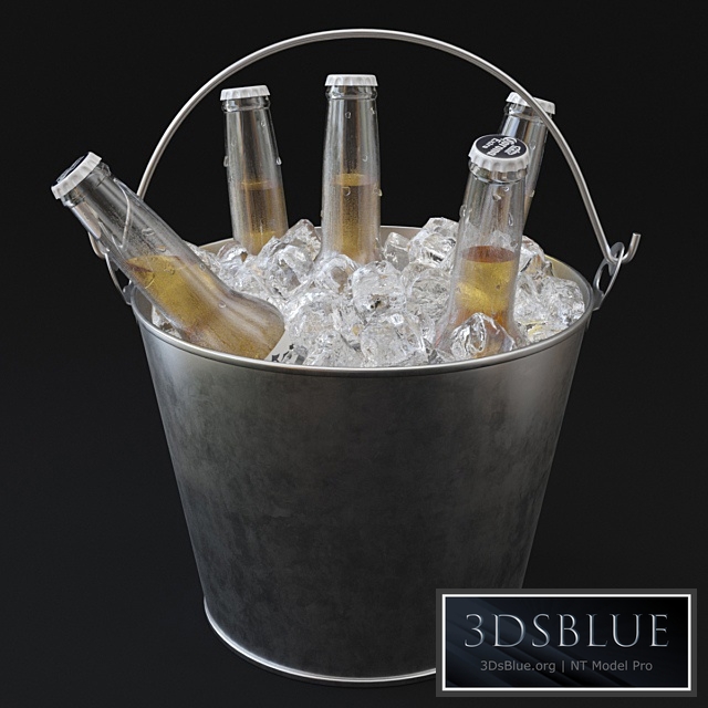 Beer bucket Corona Extra beer 3DS Max - thumbnail 3