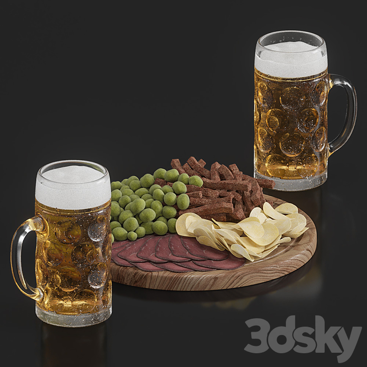 Beer set 3DS Max - thumbnail 1