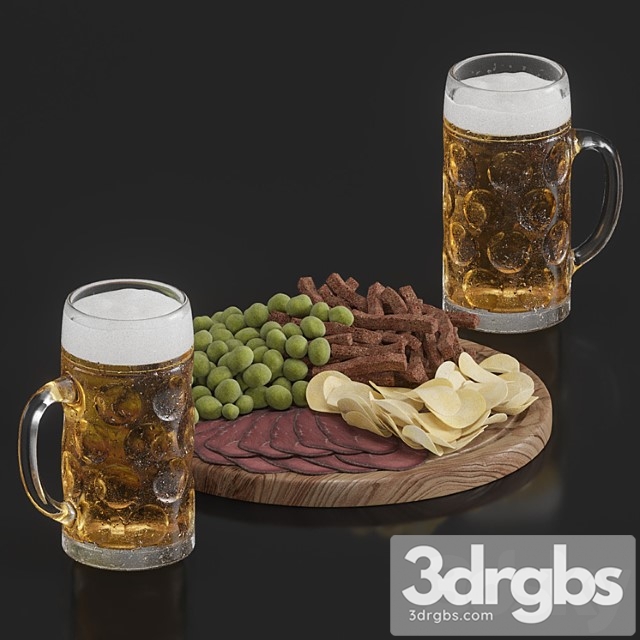 Beer set 3dsmax Download - thumbnail 1