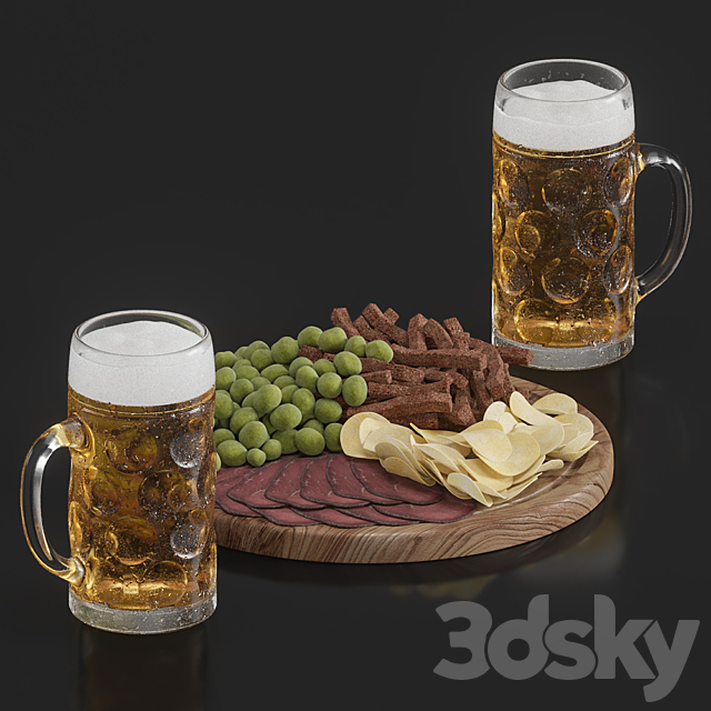 Beer set 3DSMax File - thumbnail 1