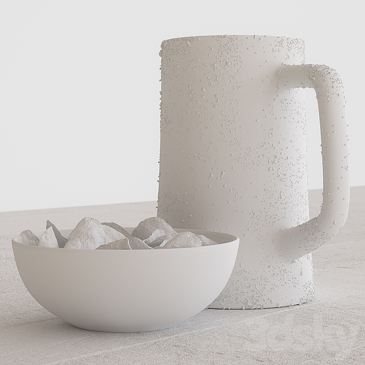 Beer with chips 3DS Max - thumbnail 2