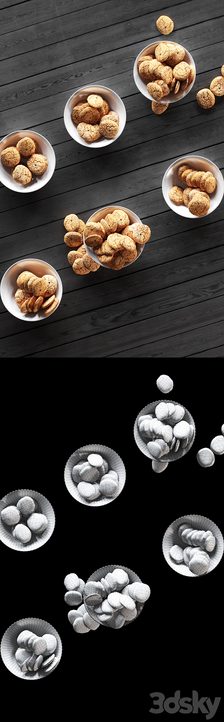 Biscuit. 6 models 3DS Max - thumbnail 2