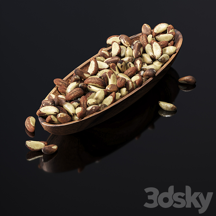 Brazilian nut 3DS Max - thumbnail 1