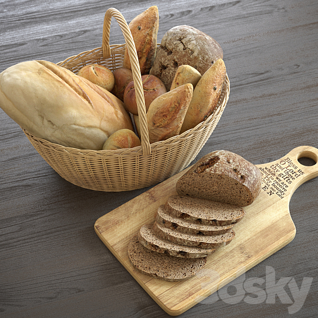 Bread basket 3DSMax File - thumbnail 1