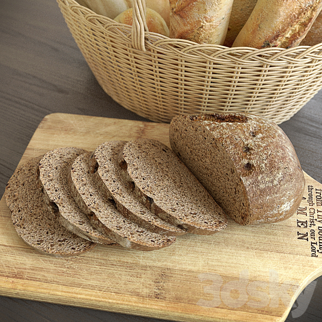 Bread basket 3DSMax File - thumbnail 3