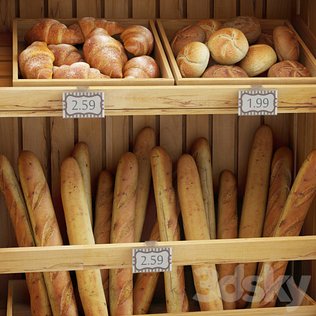 Bread Shelves 3DSMax File - thumbnail 3